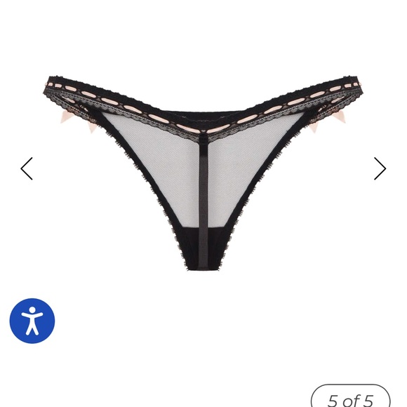 Elegant Black and Pink Lingerie Set - Picture 5 of 7